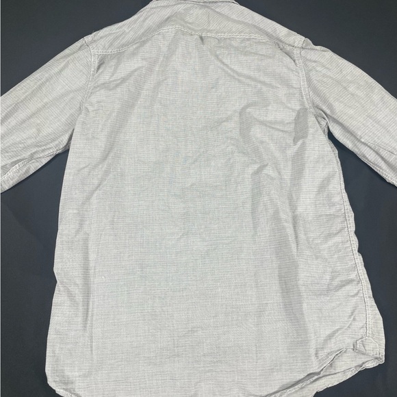 Américan Rag Cie Women Gray Striped Long Sleeve Button Up Shirt Size S - Picture 11 of 11